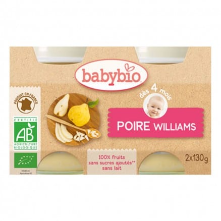 Petit pot bio Poire williams