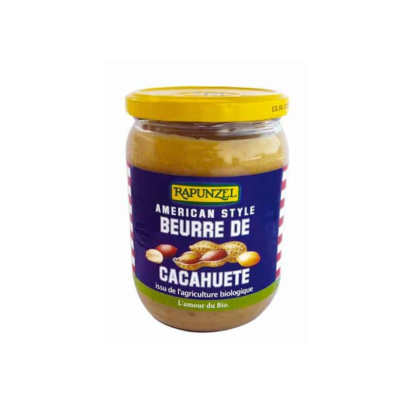 Beurre de cacahuètes crunchy bio 500g - Vitamont
