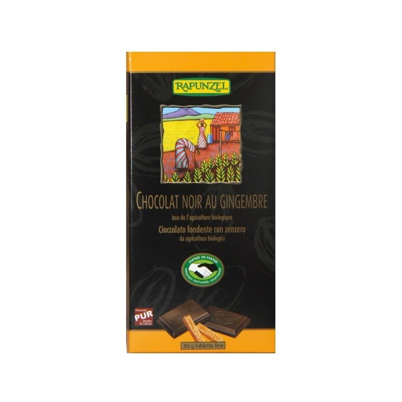 Chocolat Noir Gingembre Bio Equitable