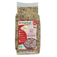 Mélange quinoa rouge riz long blanc bio de Markal