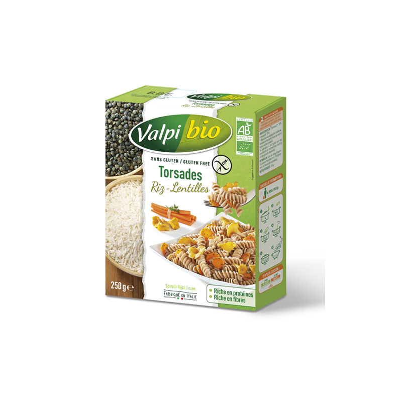 Torsades Riz Lentilles Sans Gluten