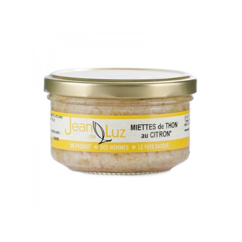 Miettes de Thon Germon Citron Huile Bio