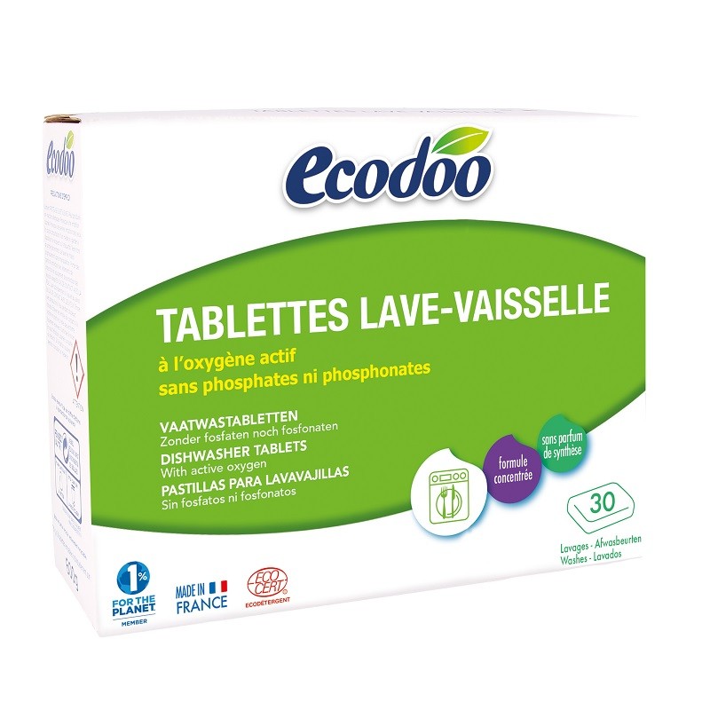 Tablettes lave vaisselle 600 g Ecodoo