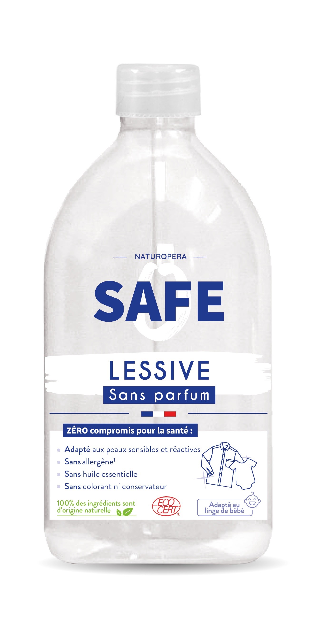 Lessive Universelle sans Parfum SAFE 1L