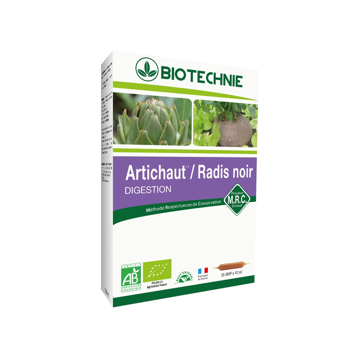 Artichaut Radis Noir Digestion x10 Ml Biotechnie