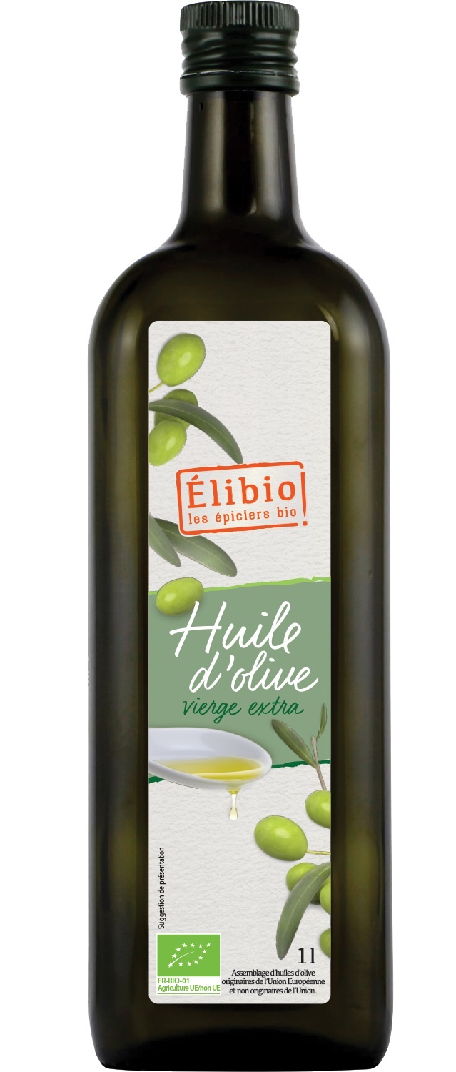 Huile d'Olive Extra Vierge 1L Elibio