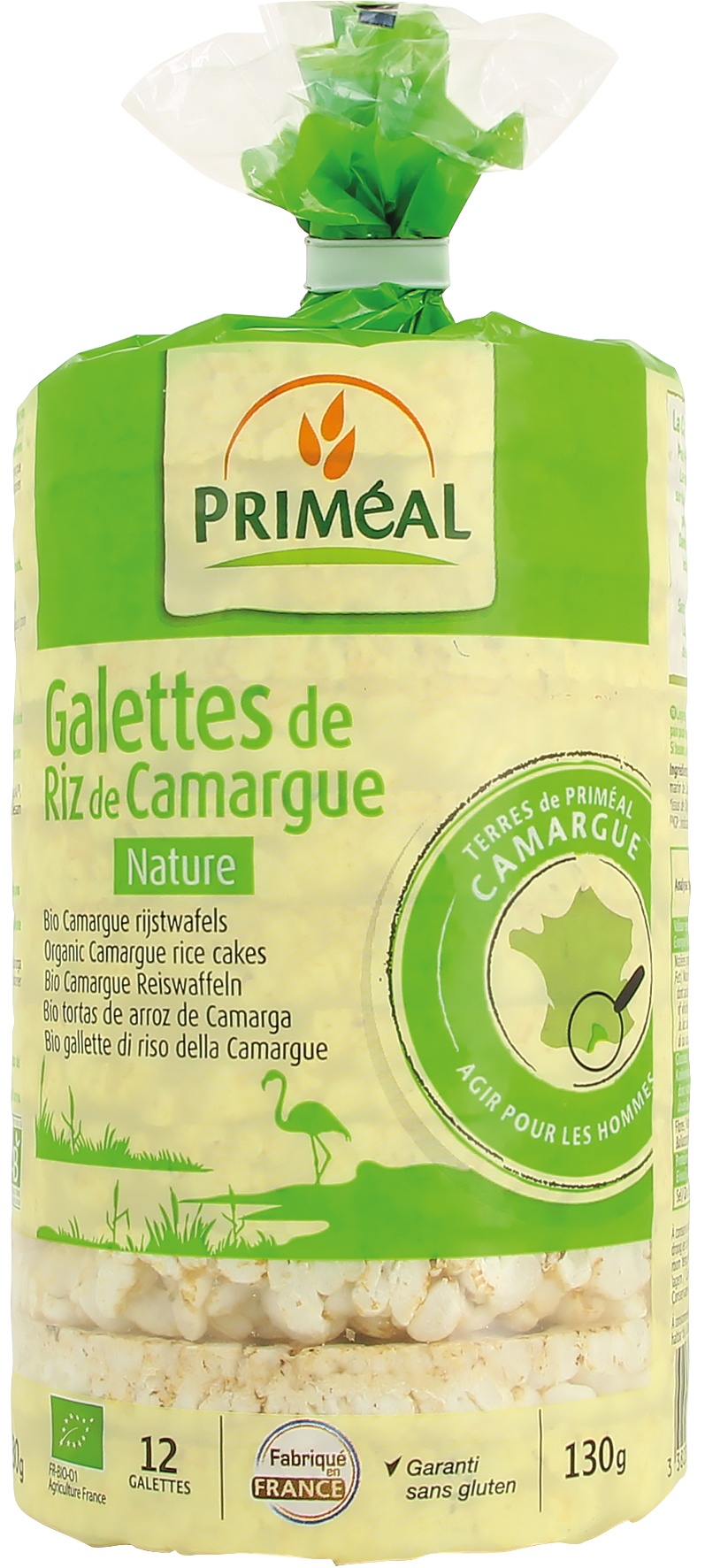 Galettes de riz de Camargue Nature 130 g Primeal