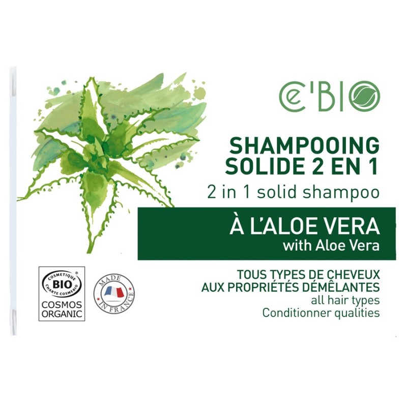 Shampooing Solide 2 en 1 à Aloe Vera