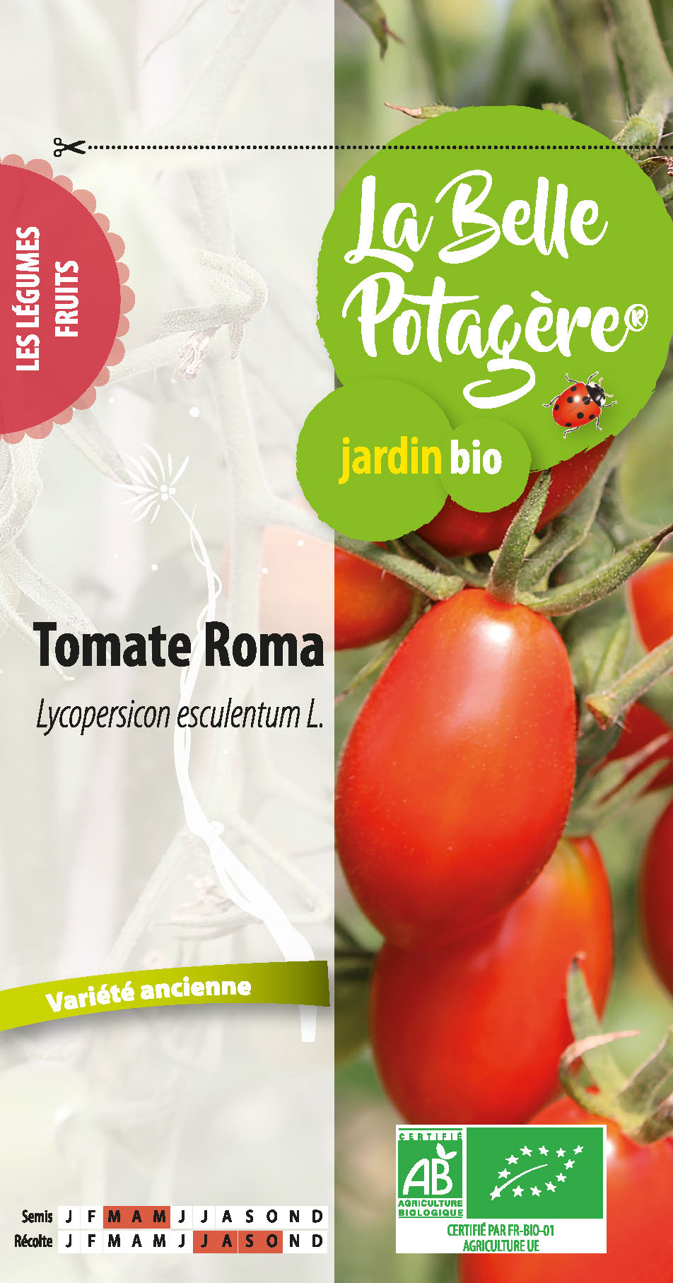 Tomate Roma 0,15 g La Belle Potagère