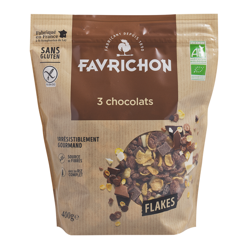 Flakes 3 Chocolats Sans Gluten Joseph Favrichon