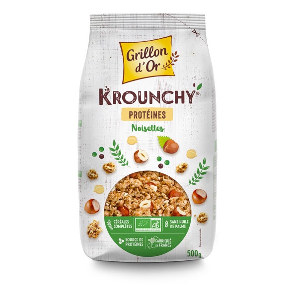 Krounchy protéiné choco noir 500g, Céréales