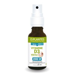 Vitamine D3 Végétale 2000 UI Spray D.Plantes