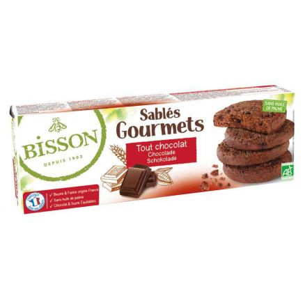 SABLES GOURMETS TOUT CHOCOLAT 150G