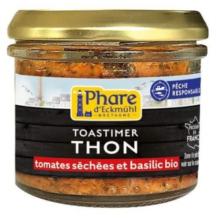 TOASTIMER DE THON, TOMATES SECHEES ET BASILIC 100G 