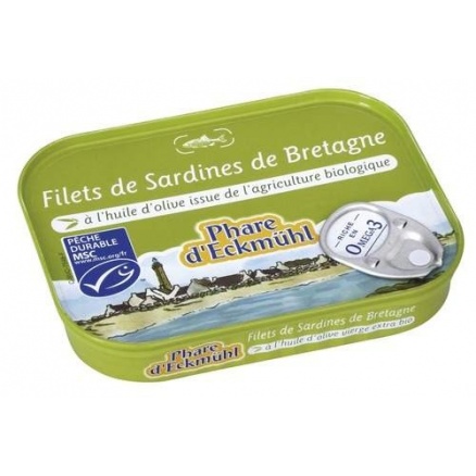 FILETS DE SARDINE A L'HUILE D'OLIVE 100G 