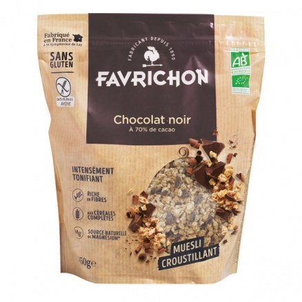 MUESLI CROUSTILLANT CHOCOLAT NOIR 450GR 