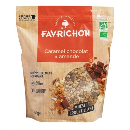 MUESLI CROUSTI-CARAMEL CHOCO AMANDE 450GR 