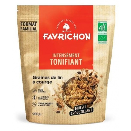 Muesli Croustillant Intensement Graines De Lin Et Courges 900Gr 