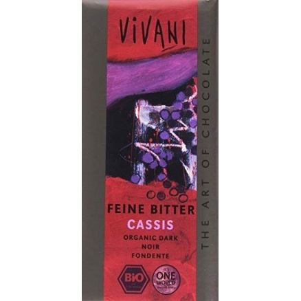 Chocolat Noir Cassis 100G 