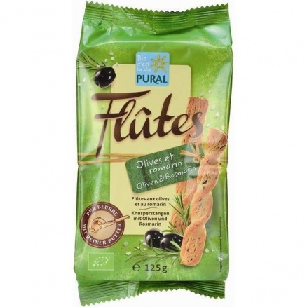 Flutes Olives Et Romarin 125 G 