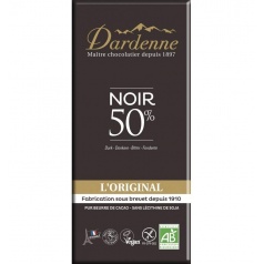 Tablette Chocolat Noir Sucre 50% Cacao S 