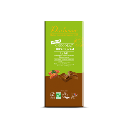 Tablette Chocolat 100% Vegetal 100G 