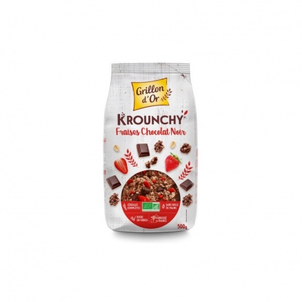 Krounchy Fraise Chocolat Noir 500G 