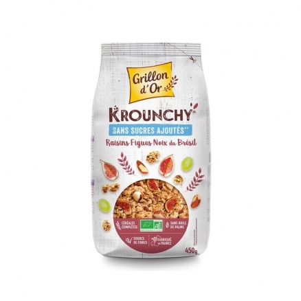 Krounchy Figues Raisins Noix Du Bresil 450G 