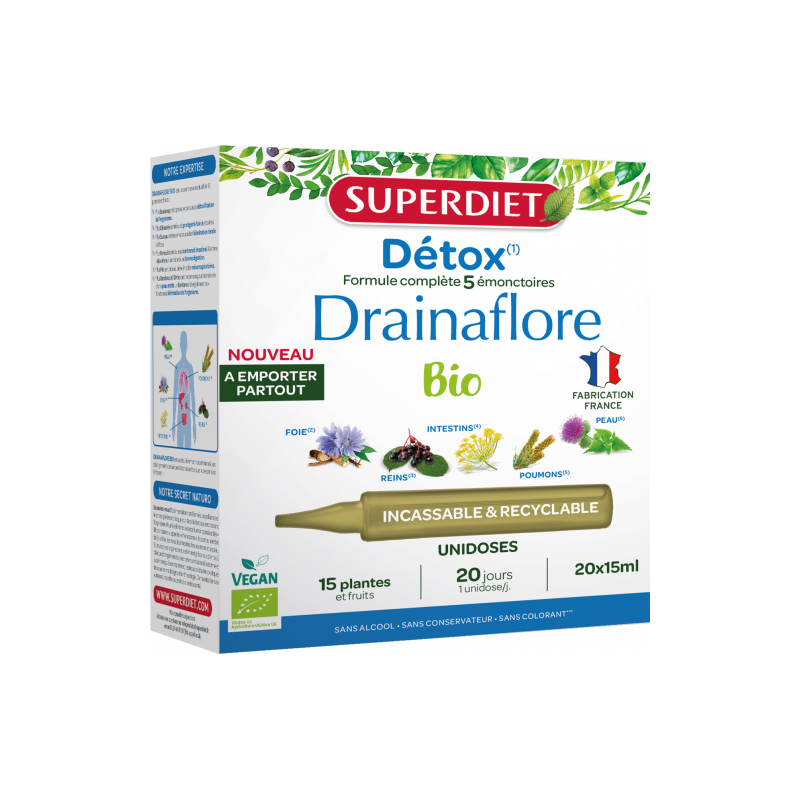 Drainaflore Bio Unidoses X20 SUPER DIET