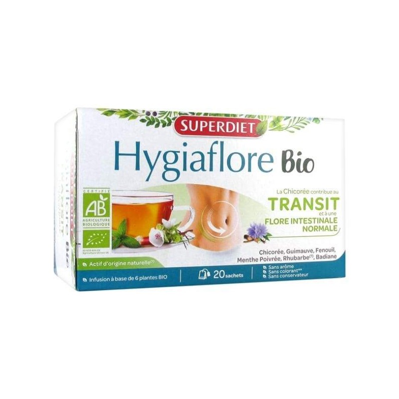 Hygiaflore Infusion Bio 20 Sachets SUPER DIET