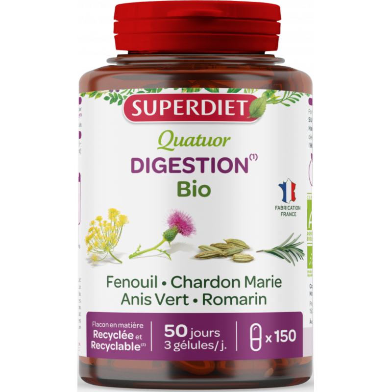 Quatuor Digestion 150Gels SUPER DIET