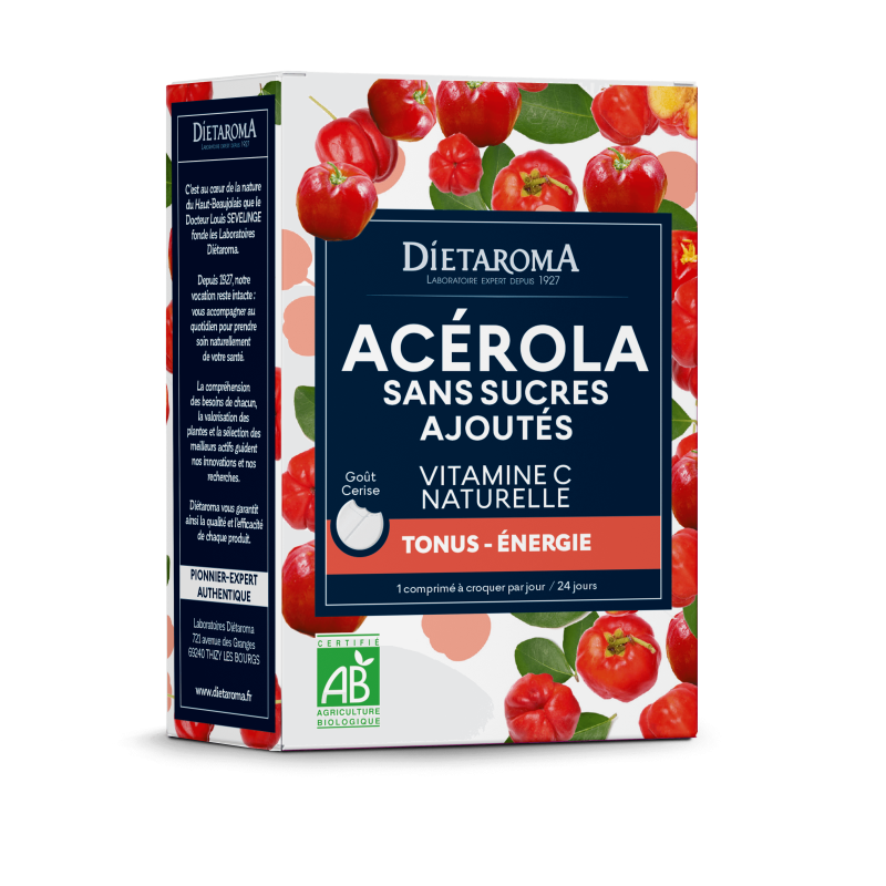 Acerola Sans Sucre 24 Comp Dietaroma