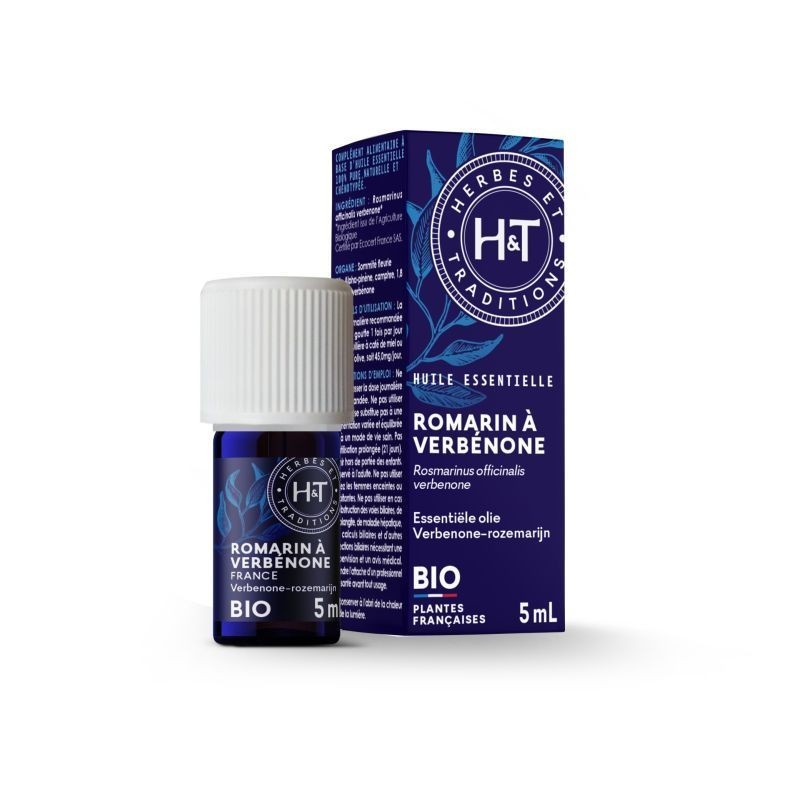 Huile Essentielle De Romarin A Verbnone 5Ml Herbes & Traditions