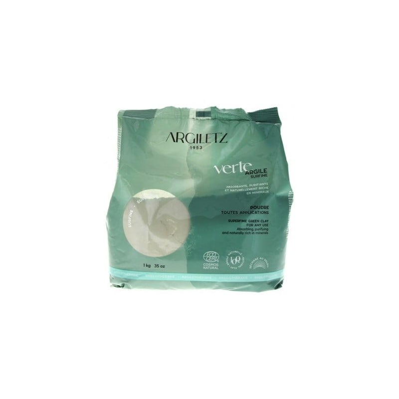 ARGILE VERTE SURFINE 1KG CC Argiletz