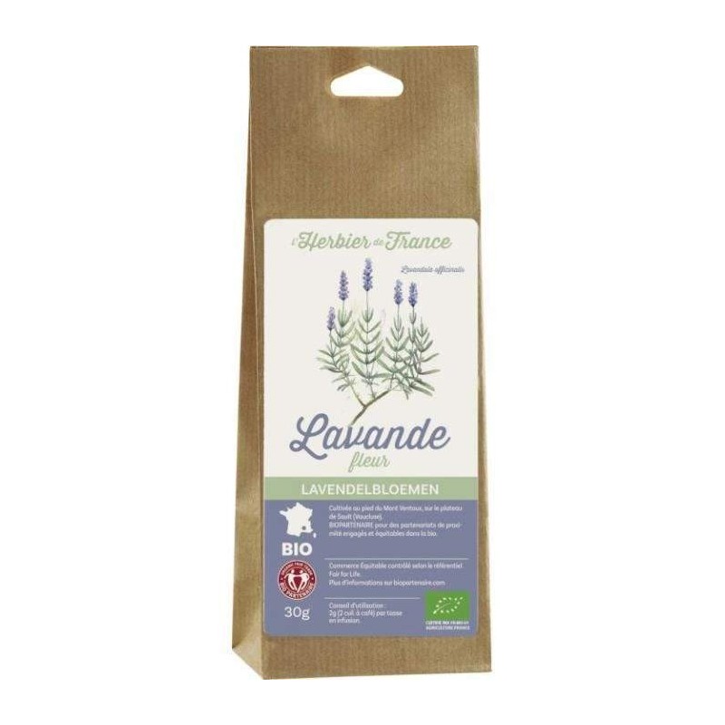 LAVANDE FLEURS 30 G HERBIER DE FRANCE