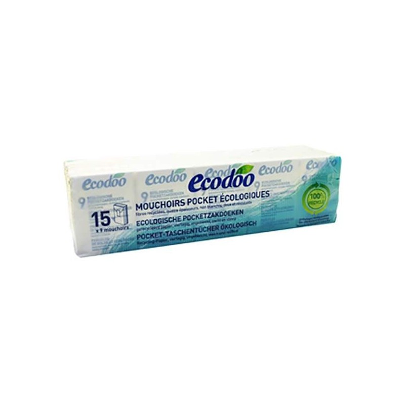 Mouchoirs Pocket 15 Etuis De 9 Mouchoirs Ecodoo