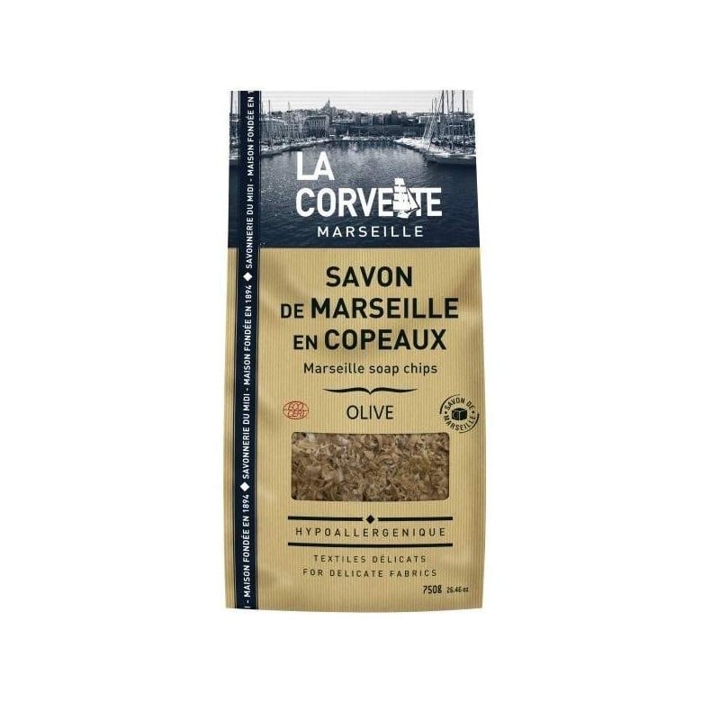 Sachet De Savon De Marseille En Copeaux Olive 750G LA CORVETTE