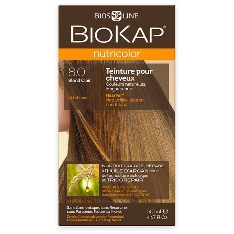 Nutricolor 8.0 Blond Clair 140Ml BioKap