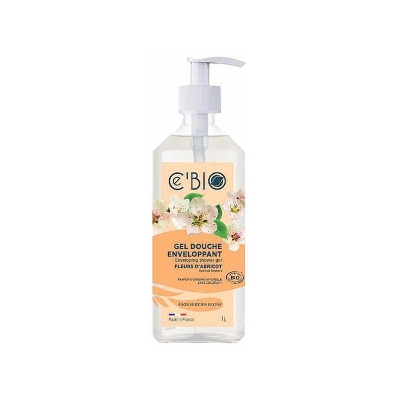 Gel Douche Enveloppant Fleurs D'Abricot 1L Ce'Bio