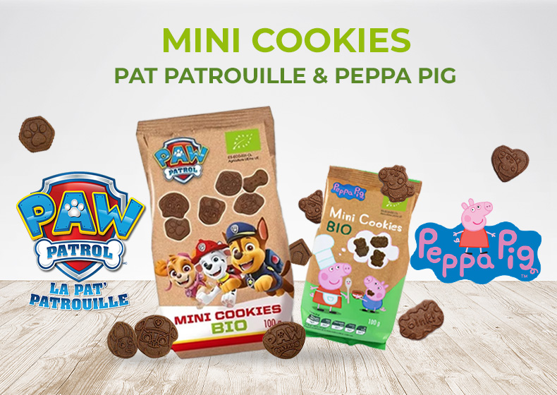 Mini cookies Pat patrouille & Peppa Pig